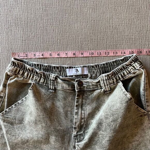 Flying Angel green acid wash jeans, size 13 - Picture 5 of 8